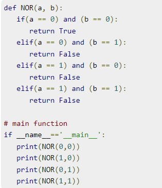 Logic Gates in Python (AND GATE,OR GATE,NOT GATE,NAND GATE,NOR GATE ...